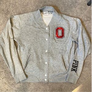 VS PINK Ohio State Bling Snap Up Sweatshirt